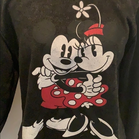 Disney soft, cropped sweatshirt, Mickey & Minnie - Picture 2 of 8
